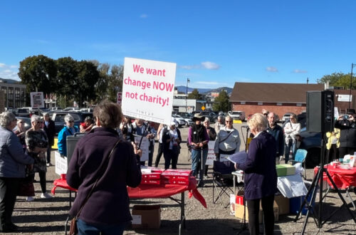 Rally in Vernon, October 2025